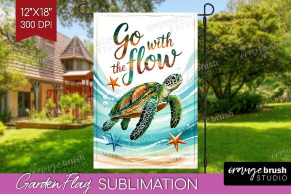 Download Summer Garden Flag Design - Premium Bundle